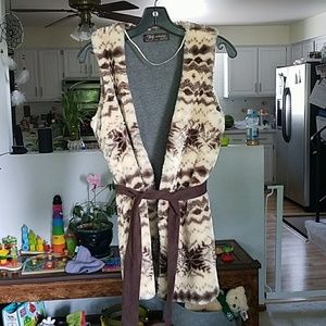 Faux fur vest